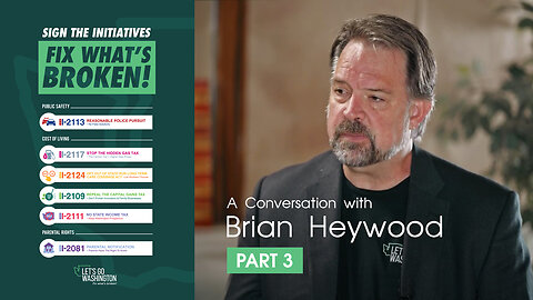 A Conversation with Brian Heywood - Let's Go Washington - Hiring signature gathering company.