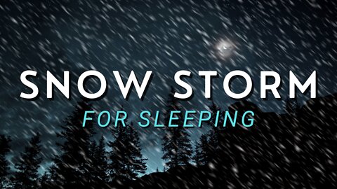Heavy SnowStorm Sounds for sleeping, Winter storm sounds | Howling wind sounds for sleeping