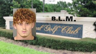 Tom Rooney's son accused of spray-painting 'B.L.M.' on Trump National Golf Club sign