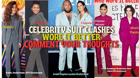 Celebrity Style Clash: Who Wore the Suit Better!, What do you Think? #shorts #WhoWoreitBetter