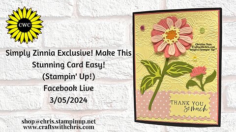 ✨ NEW! Simply Zinnia Easy Card Tutorial | Stampin' Up! Online Exclusive ✨