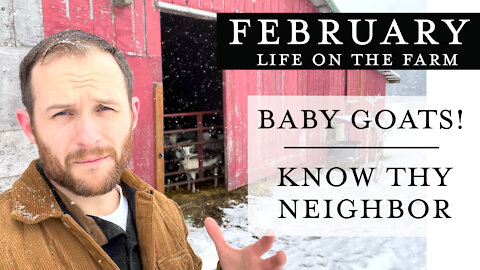 Baby goats! | Know Thy Neighbor - Feb. 2021 - Life on the Farm
