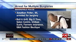 Man arrested for six different burglaries