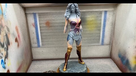 VinceVellCUSTOMS Live Stream - Catch up night on Wonder Woman statue