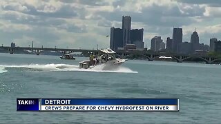Crews prepare for Chevy Hydrofest on River