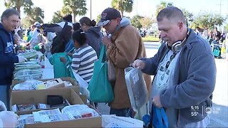 Pinellas County mobile food pantry feeds hundreds