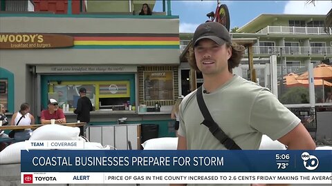 Coastal businesses prepare for stormy weekend