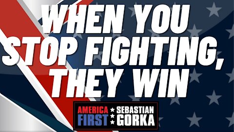 When you stop fighting, they win. Boris Epshteyn with Sebastian Gorka on AMERICA First