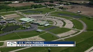 Parking at the US Open