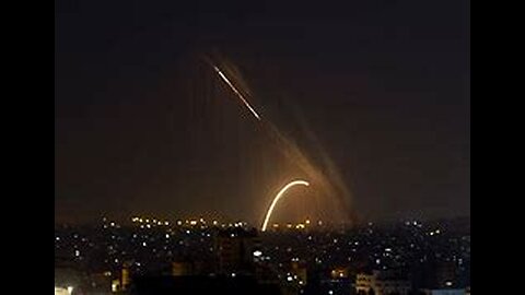 Projectiles streak over Tel Aviv as Israel shoots down missiles and drones launched by Iran