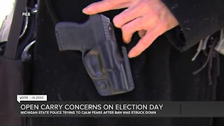 Open carry concerns on Election Day in Michigan