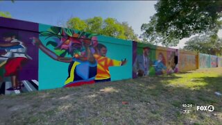 New murals painted behind McCollum Hall celebrate Black history in Fort Myers