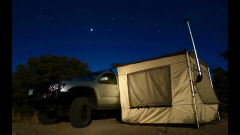 Living Off-Grid in a 4x4 Truck: Wood Stove Awning Room Update & Silky Hand Saw Field Test