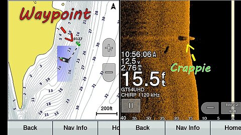 How to Find Crappie with Side Imaging and Mark waypoints