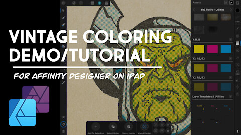 Vintage Coloring Demo - Affinity Designer