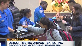 Detroit Metro Airport expecting record Thanksgiving travelers