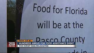 Hundreds turn out for food assistance