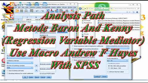 Analysis Path Metode Baron And Kenny (Regression Variable Mediator) SPSS