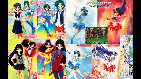 Action Extreme Gaming Christmas 2023 - Bishoujo Senshi Sailor Moon R (Super Nintendo Game): Stage 2: Fantasy Attraction [Sailor Mercury & Sailor Mars 2Player Co-op]