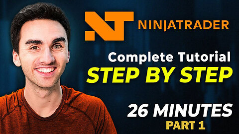 Complete Ninjatrader 8 Tutorial For Beginners Step by Step 2024 - Step 1