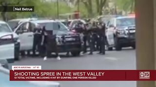 1 killed in shooting spree in the West Valley, 3 others shot, 9 more injured