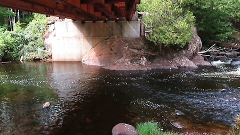 Adirondack Mountains - Bridge Series - Small Bridge on a Country Road over a Peaceful River