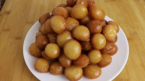 Easy Crispy Sweet Balls Popular Arabian Dessert