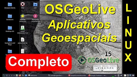 OSGeoLive Distribuição Linux Educacional inicializável para Aplicativos Geoespaciais. Base Lubuntu.