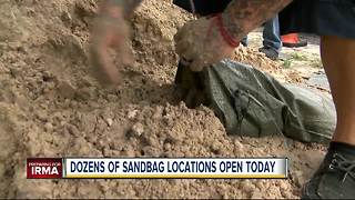 Dozens of sandbag locations in Tampa Bay are open Wednesday