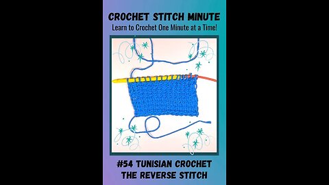 Tunisian Reverse Stitch: 1 Minute Crochet #54