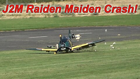Mitsubishi J2M Raiden crash at Warbirds Over Wenatchee 2023 Red Apple Flyers #crash #avgeek