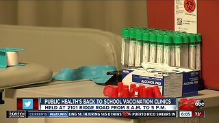 Kern County Public Health holding back to school vaccination clinics