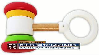 Brio recalls baby rattles for choking hazard
