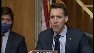 Hawley UNLOADS During Hearing On Behalf of 74 Million Patriots