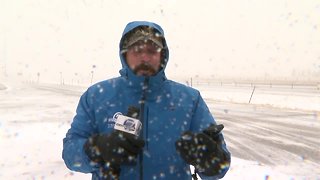Blizzard moves into Colorado -- 9:30 a.m. update from Colorado-Wyoming state line