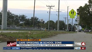 Police make sure drivers go speed limit near schools