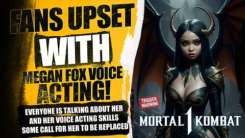 Mortal Kombat 1 Exclusive : Fans Upset With Megan Fox For Bad Voice Acting Heres What I Think...