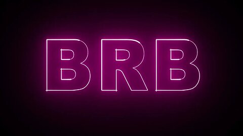 Pink Neon BRB Be Right Back Overlay Background Backdrop Motion Graphics 4K 30fps Copyright Free
