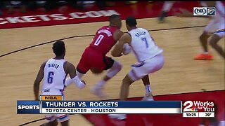 Russell Westbrook scores 21 as Rockets hold off Thunder in Westbrook's first matchup with former team