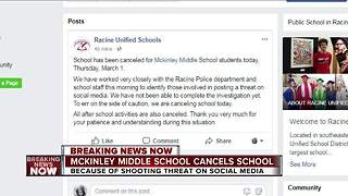 Facebook shooting threat closes Racine's McKinley Middle School