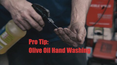 Olive Oil Hand Washing