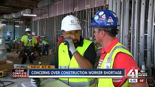 Concerns over construction worker shortage