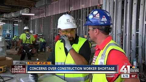 Concerns over construction worker shortage