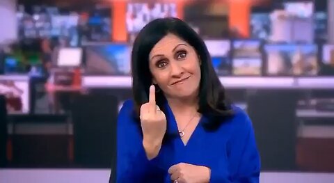 BBC anchor has apologized after seen giving the middle finger during a live broadcast