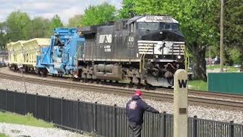 Norfolk Southern Ballast Train from Fostoria, Ohio May 8, 2021