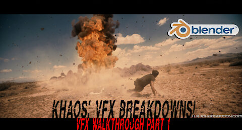 Blender 3d/Aftereffects Explosion vfx walkthrough: Part one: Featuring the KHAOS Explosion add-on