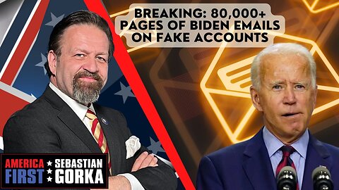 Breaking: 80,000+ pages of Biden emails on fake accounts. John Solomon with Sebastian Gorka