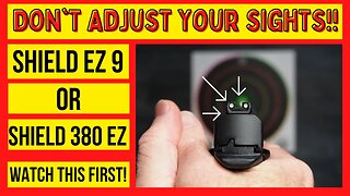 M&P Shield EZ Rear Sight Adjustment. Shield EZ 9 or .380 EZ.