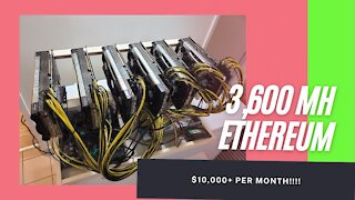 3,600 Mega Hashes per Second on Home Ethereum mining! $10,000 a month income!