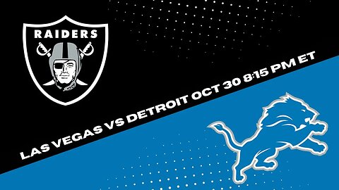 Detroit Lions vs Las Vegas Raiders Prediction - Monday Night Football Pick Week 8